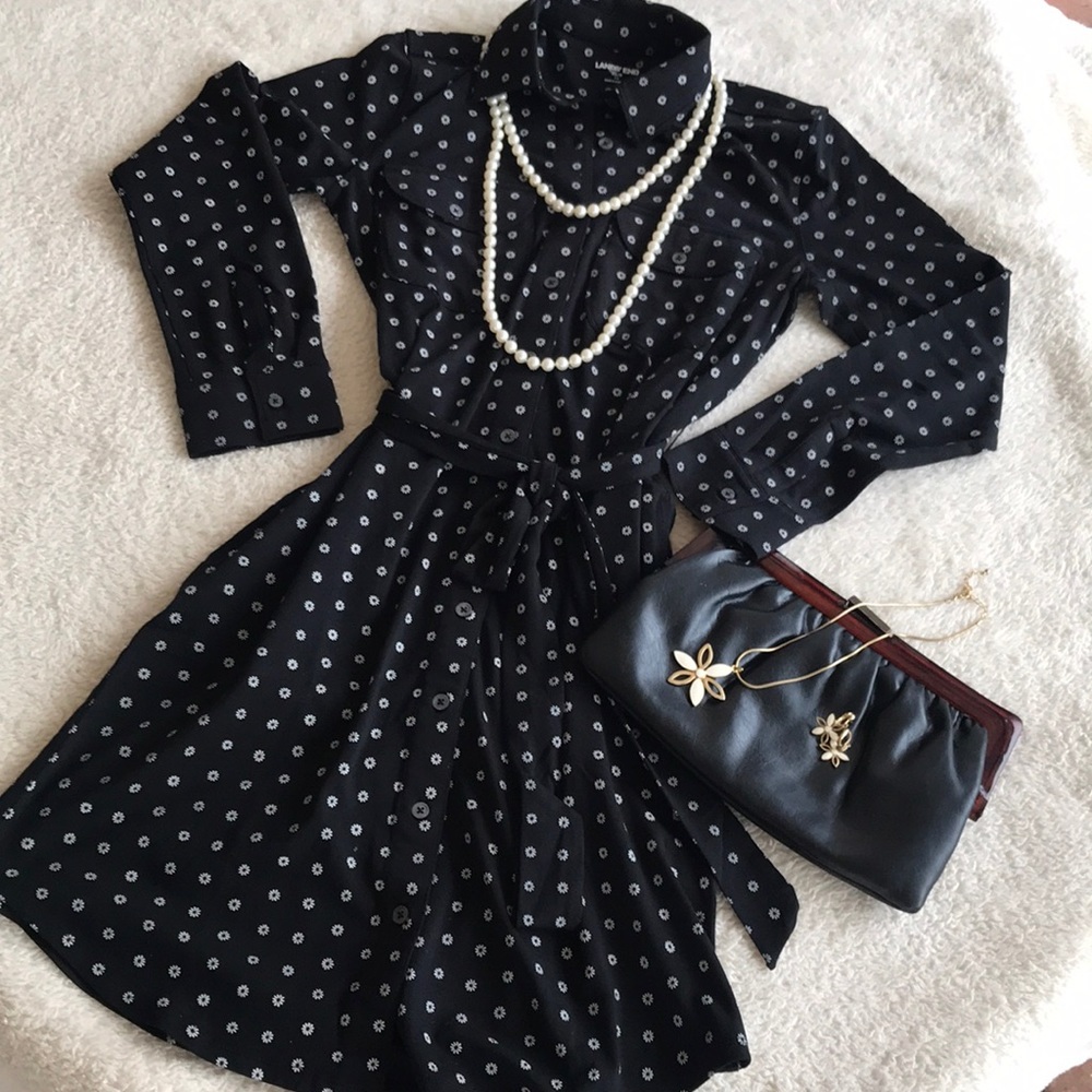 NWOT-Lands End Dress  Button Dw Sz PXS